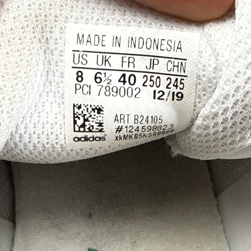 adidas Stan Smith Men's White Green Leather Sneakers Size 8 Breathable - Picture 10 of 10